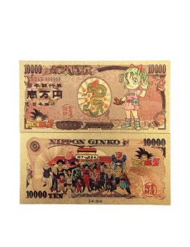 Billet Plaqué or 24 carats - Bulma - Dragon Ball 1 - Culture-Pop-France