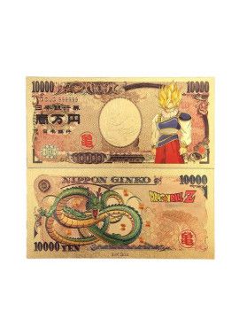 Billet Plaqué or 24 carats - Sangoku (Retour Apres Namek)- Dragon Ball 1 - Culture-Pop-France