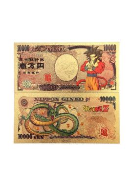 Billet Plaqué or 24 carats - Sangoku SS4 - Dragon Ball 1 - Culture-Pop-France