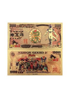 Billet Plaqué or 24 carats - Freezer - Dragon Ball 1 - Culture-Pop-France