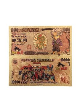 Billet Plaqué or 24 carats - Trunks enfant - Dragon Ball 1 - Culture-Pop-France