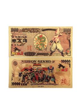 Billet Plaqué or 24 carats - Boo - Dragon Ball 1 - Culture-Pop-France
