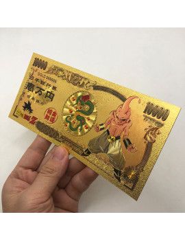Billet Plaqué or 24 carats - Boo V2 - Dragon Ball 1 - Culture-Pop-France