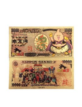 Billet Plaqué or 24 carats - Boo V3- Dragon Ball 1 - Culture-Pop-France