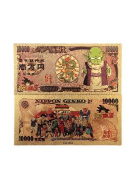 Billet Plaqué or 24 carats - Dembe- Dragon Ball 1 - Culture-Pop-France