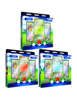 Coffret - 3 boosters Collection Pokémon GO avec pinâs (Bulbizarre, Salamèche et Carapuce) ALéatoire 1 - Culture-Pop-France