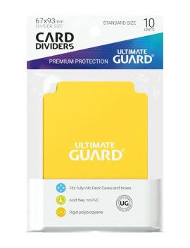 Ultimate Guard 10 intercalaires standard Jaune Ultimate Guard 1 - Culture-Pop-France