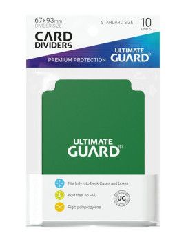 Ultimate Guard 10 intercalaires standard Vert Ultimate Guard 1 - Culture-Pop-France