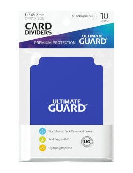 Ultimate Guard 10 intercalaires standard Bleu Ultimate Guard 1 - Culture-Pop-France
