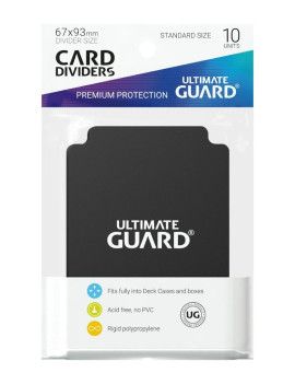 Ultimate Guard 10 intercalaires standard Noir Ultimate Guard 1 - Culture-Pop-France
