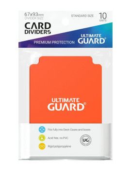 Ultimate Guard 10 intercalaires standard Orange Ultimate Guard 1 - Culture-Pop-France