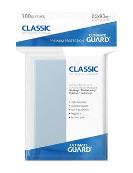 Ultimate Guard 100 protège-cartes Classic Transparent Ultimate Guard 1 - Culture-Pop-France
