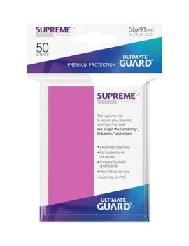 Ultimate Guard 50 protège-cartes Supreme UX Rose Ultimate Guard 1 - Culture-Pop-France