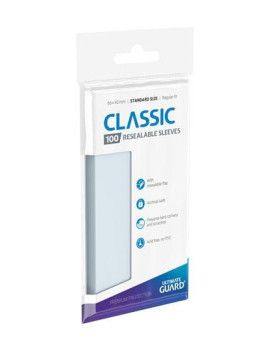 Ultimate Guard 100 protège-cartes refermables Classic Transparent Ultimate Guard 1 - Culture-Pop-France